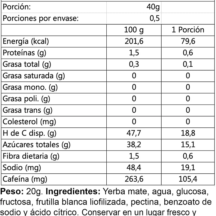 Gel Energético Deportivo Wildmate Plus Frutilla Blanca - 1 unidad 3