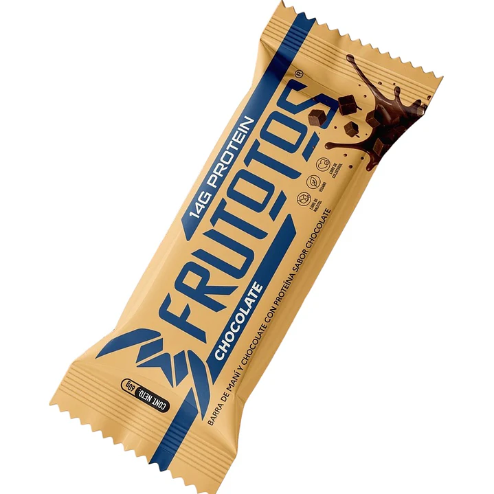 Barra 14 g de Proteína Vegana Frutotos - sabor Chocolate 1
