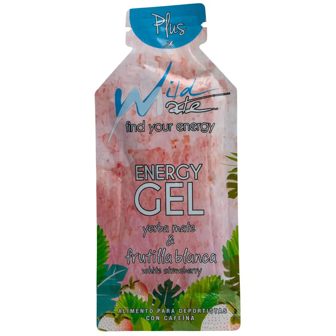 Gel Energético Deportivo Wildmate Plus Frutilla Blanca - 1 unidad 1
