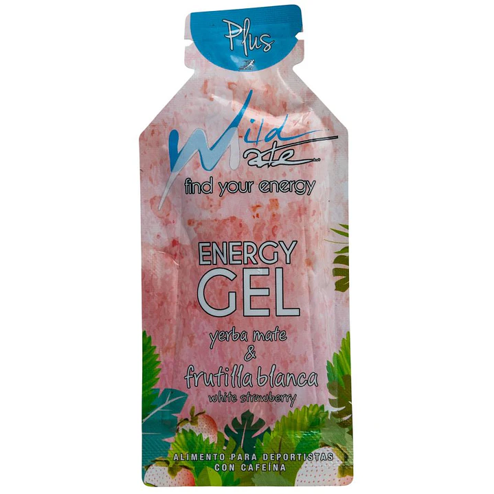 Gel Energético Deportivo Wildmate Plus Frutilla Blanca - 1 unidad 1