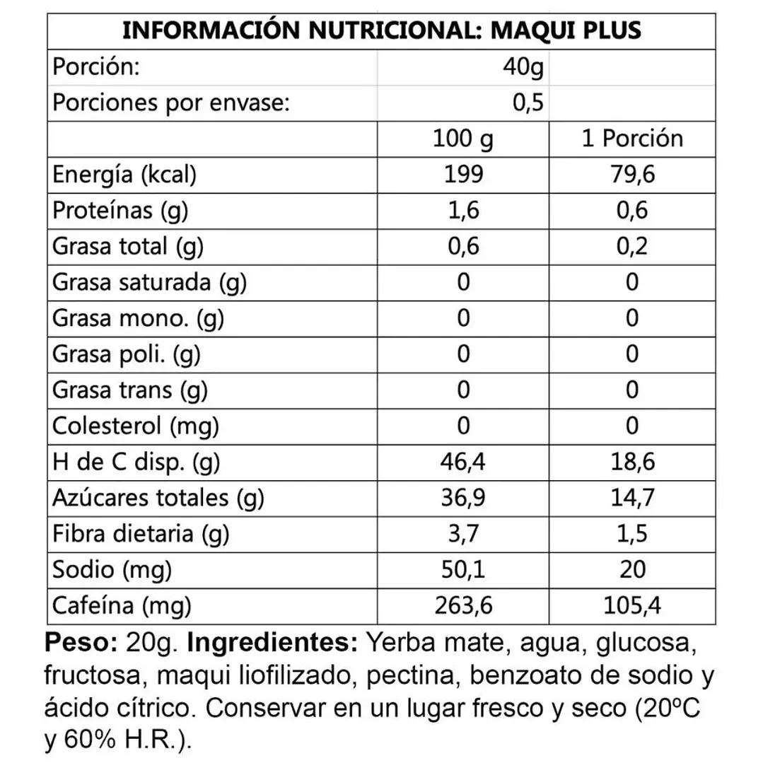 Gel Energético Deportivo Wildmate Plus Maqui - 1 unidad 2