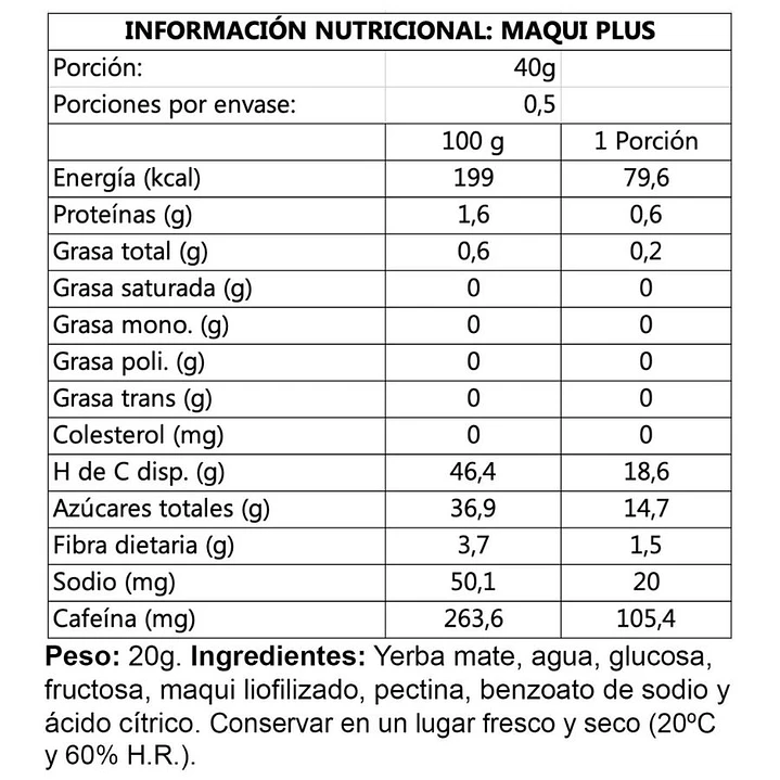 Gel Energético Deportivo Wildmate Plus Maqui - 1 unidad 2