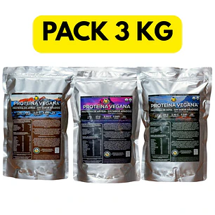 Pack 3 kg Proteína de Arroz, Soya y Arveja – EcoProteínas®