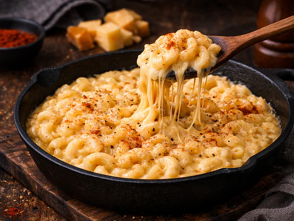 Mac & Cheese con Doble Queso Ahumado