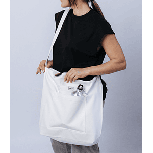 Bolsa ecológico de Gabardina con manija y correa 