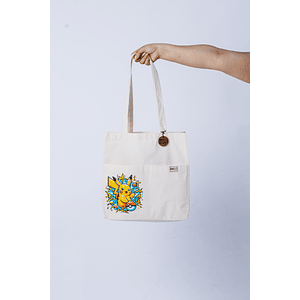 Bolsa de lienzo tipo playero 35x35x10 Personalizada con Logo