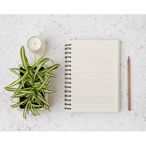 Cuaderno A5 Ecológico con Anillado Metalico con Logo 