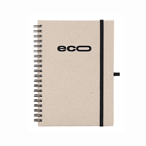 Libreta ecológica Espiral Saga A5 con Logo
