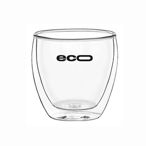 Vaso doble vidrio borosilicato 250ml Personalizado con Logo