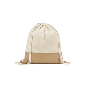 Bolsa Tipo Mochila franja arpillera Personalizado con Logo