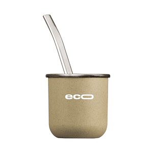 Mate de Acero Inoxidable Ecológico Bambú con Logo 