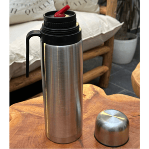Termo Acero Inoxidable con manija Personalizado con Logo 
