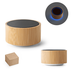 Parlante Ecológico madera Bambu Personalizado con Logo 