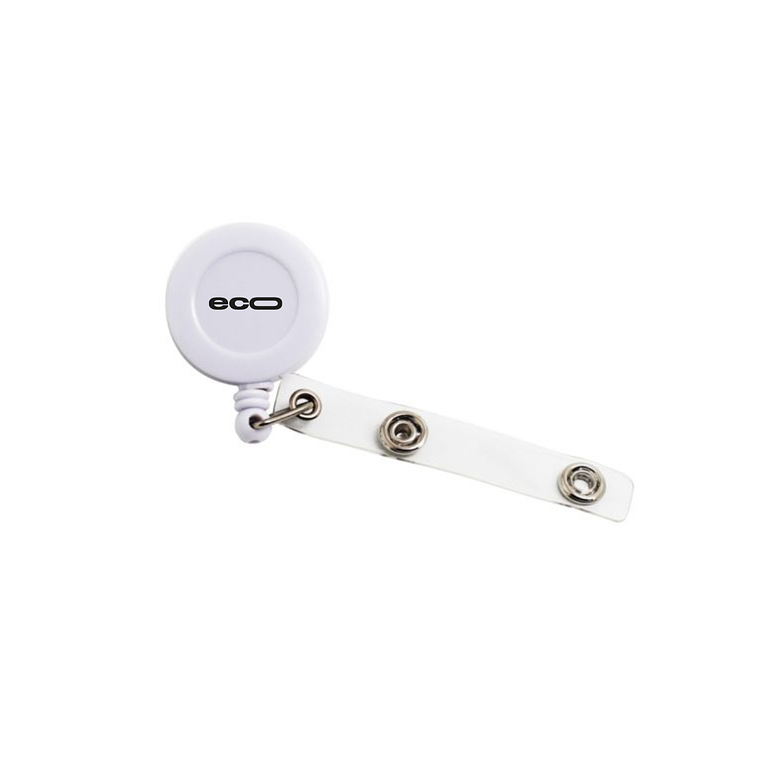 Porta Tarjeta Credencial Llavero Yoyo Extensible Con Logo 1