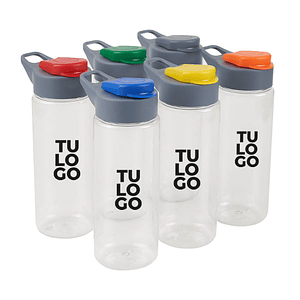 Botella plástica Fizzy con logo