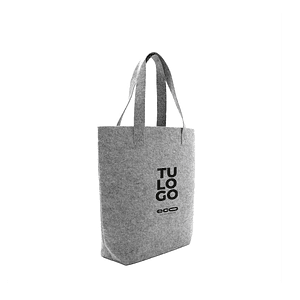 Bolsa tote fieltro reciclado con Logo