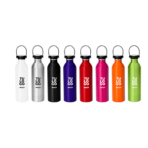 Botella Aluminio SILLY con Logo