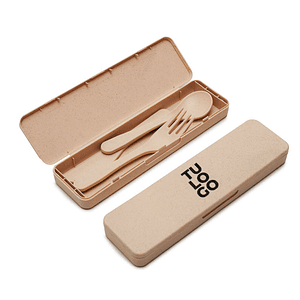Set de cubiertos Eco con logo
