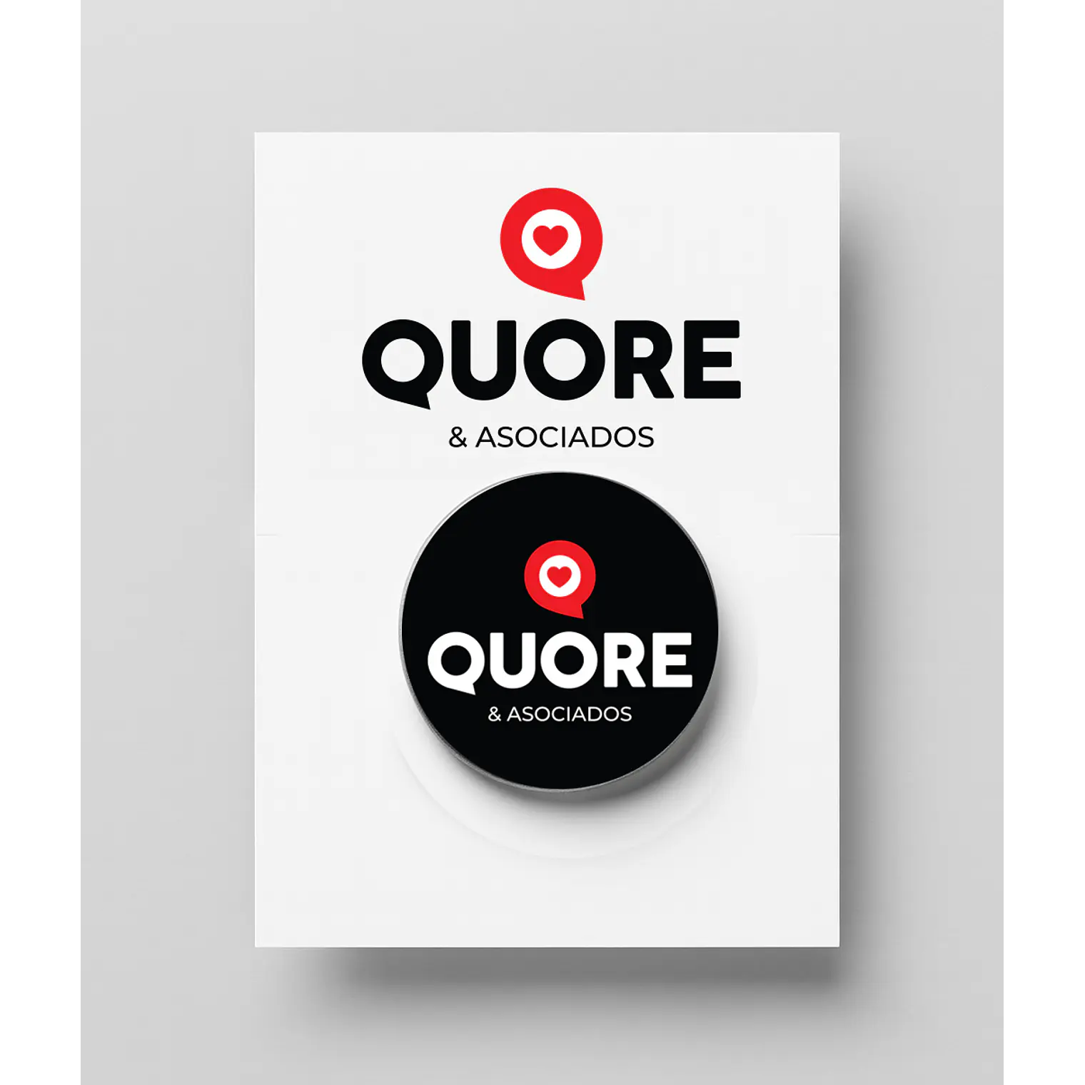 Pin metalico base estandar con logo personalizado 3