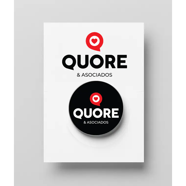 Pin metalico base estandar con logo personalizado 3