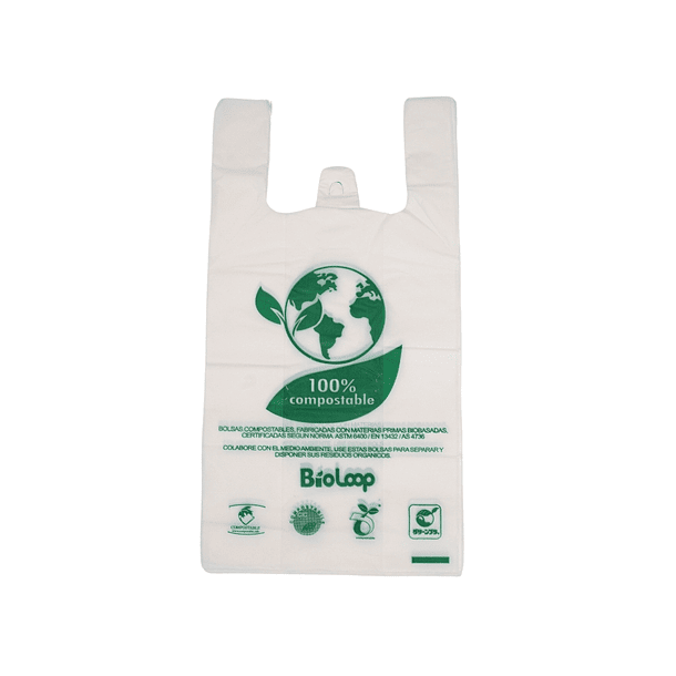 Bolsa Camiseta Compostable 50x60 Extra Fuerte 1