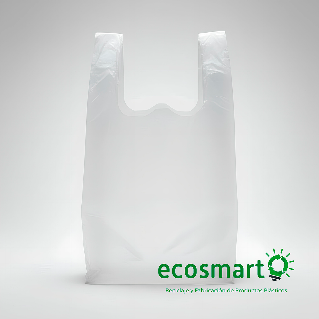 Bolsa Tipo Camiseta Color Blanca - 50cmx60cm - 100 unidades 1