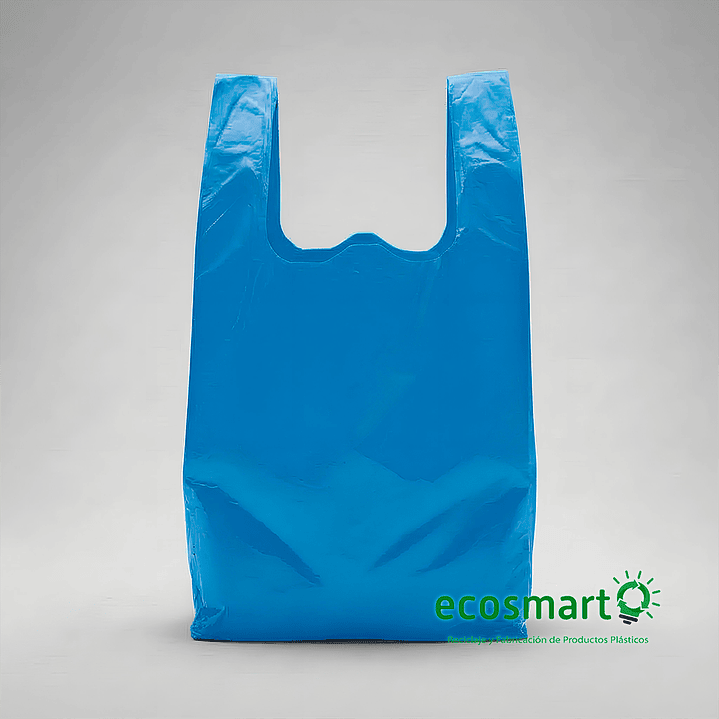 Bolsa Tipo Camiseta Color Azul - 40cmx50cm - 100 unidades 1