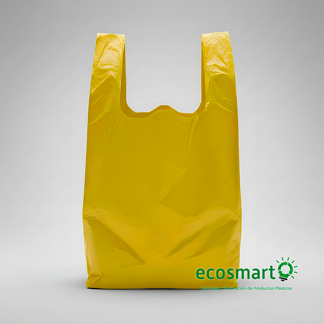 Bolsa Tipo Camiseta Color Amarillo - 33cmx40cm - 100 unidades 1
