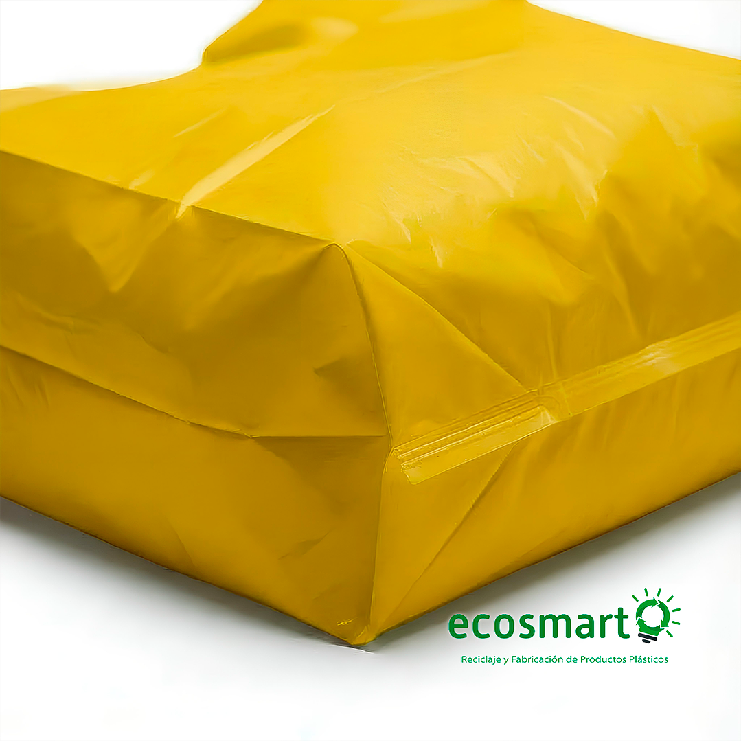 Bolsa Tipo Camiseta Color Amarillo - 40cmx50cm - 100 unidades 3