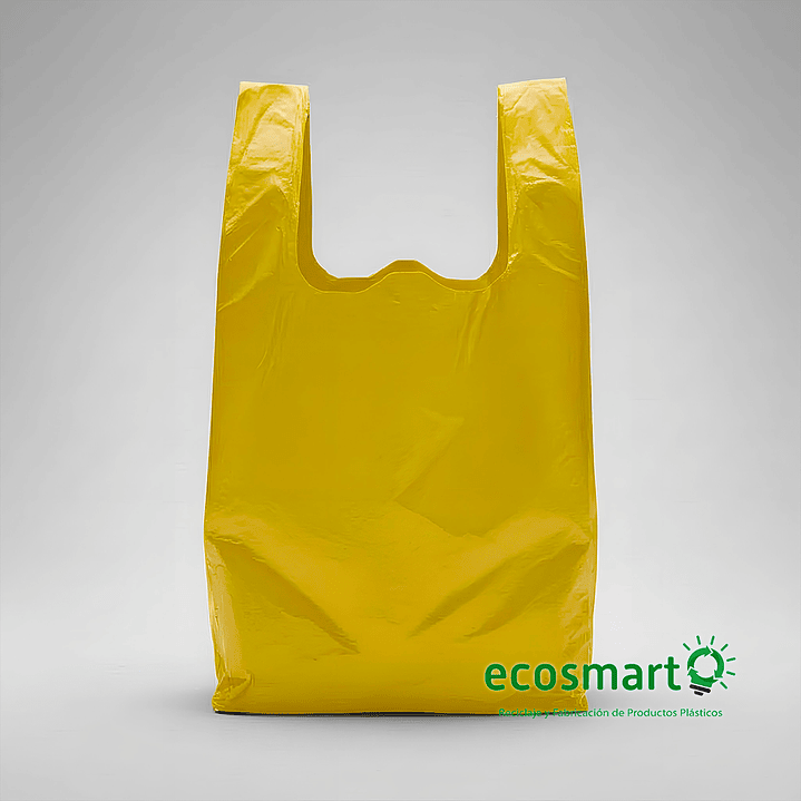 Bolsa Tipo Camiseta Color Amarillo - 50cmx60cm - 100 unidades 1