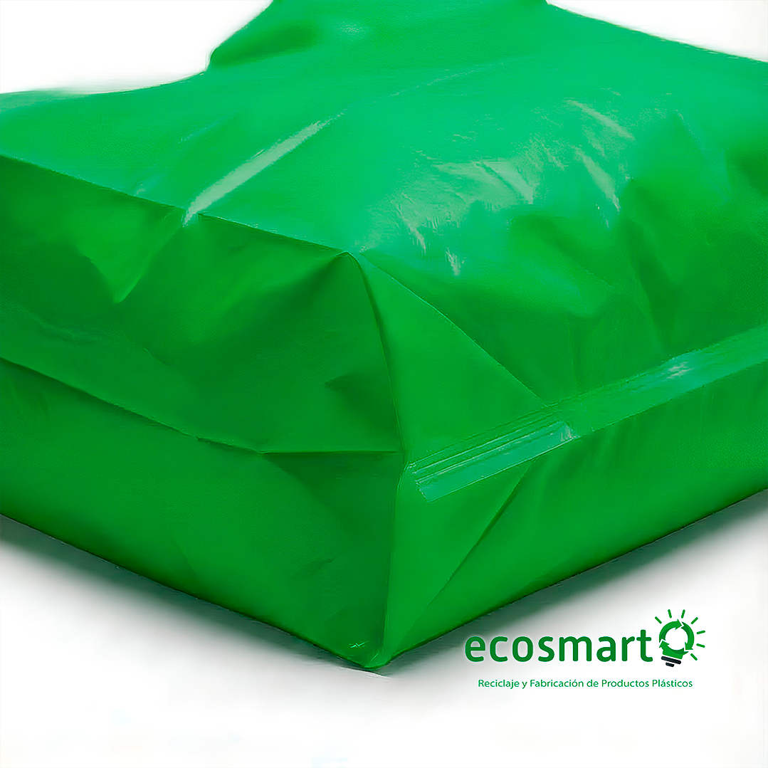 Bolsa Tipo Camiseta Color Verde - 50cmx60cm - 100 unidades 4