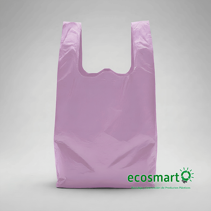 Bolsa Tipo Camiseta Color Lila - 60cmx70cm - 100 unidades 1