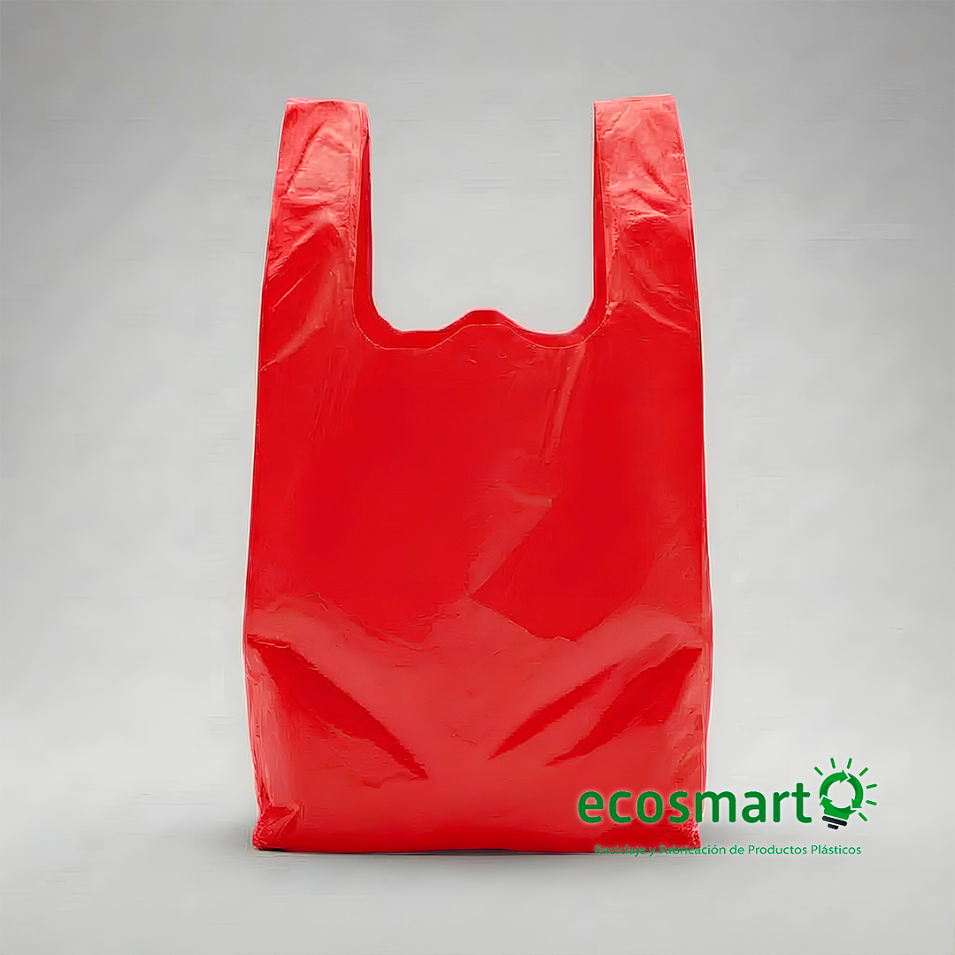 Bolsa Tipo Camiseta Color Rojo - 33cmx40cm - 100 unidades 1