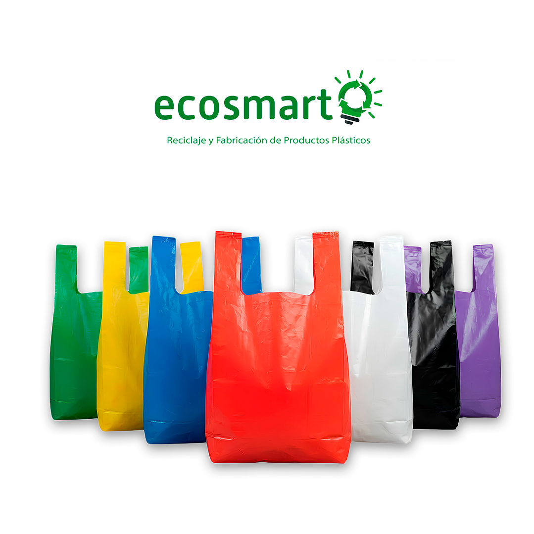 Bolsa Tipo Camiseta Color Rojo - 40cmx50cm - 100 unidades 6