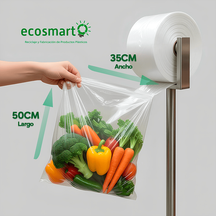 Bolsa Tipo Pull Pack - Transparente - 35cmx50cm - 500 unidades 2