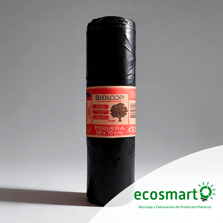 Bolsa de Basura Bioloop Pequeña <br> 50x70 - Rollo de 10 unidades  1