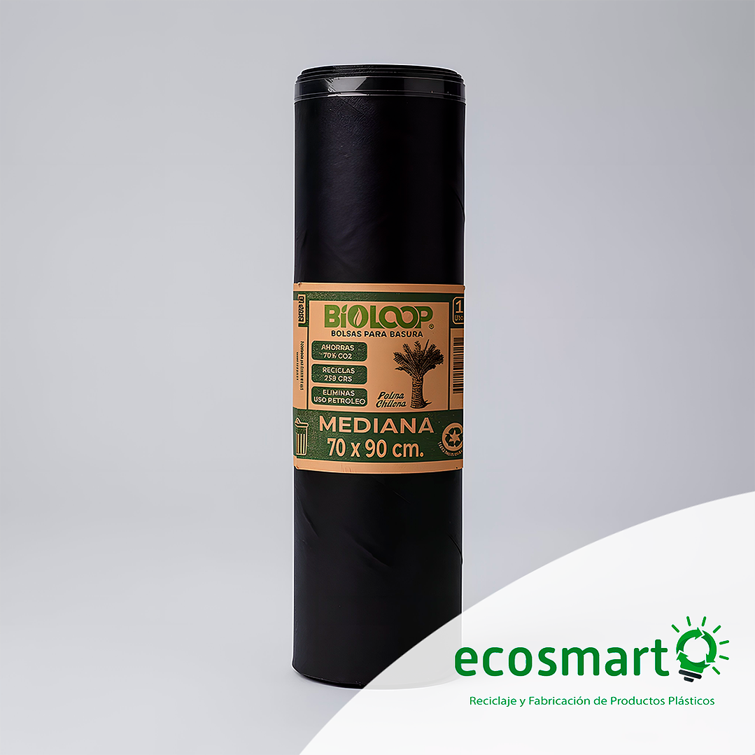 Bolsa de Basura Bioloop Mediana - 70x90 - Rollo de 10 unidades  1