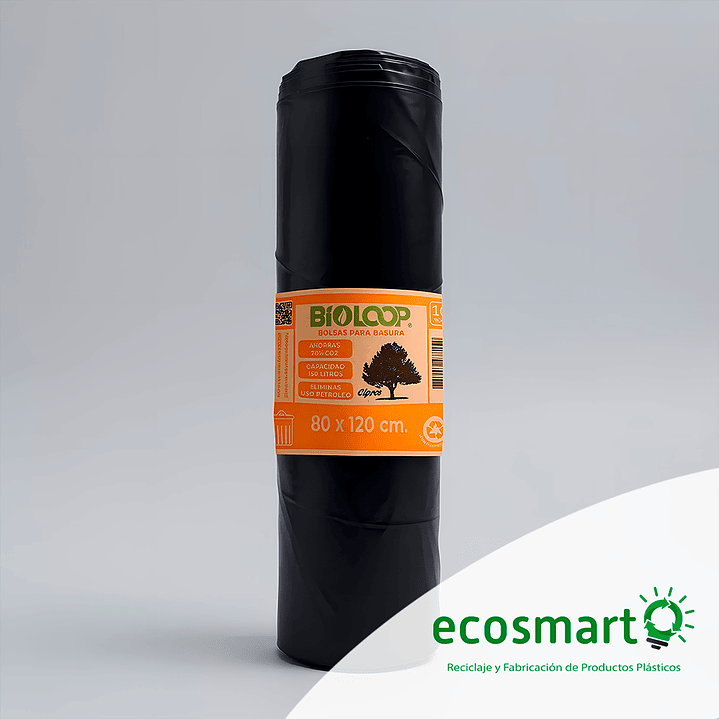 Bolsa de Basura Bioloop - Carga Pesada 80x120 - Rollo de 10 unidades 1