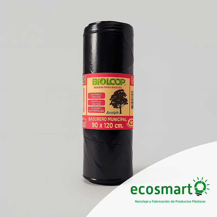 Bolsa de Basura Bioloop Basurero Municipal - 90x120 - Rollo de 10 unidades 1