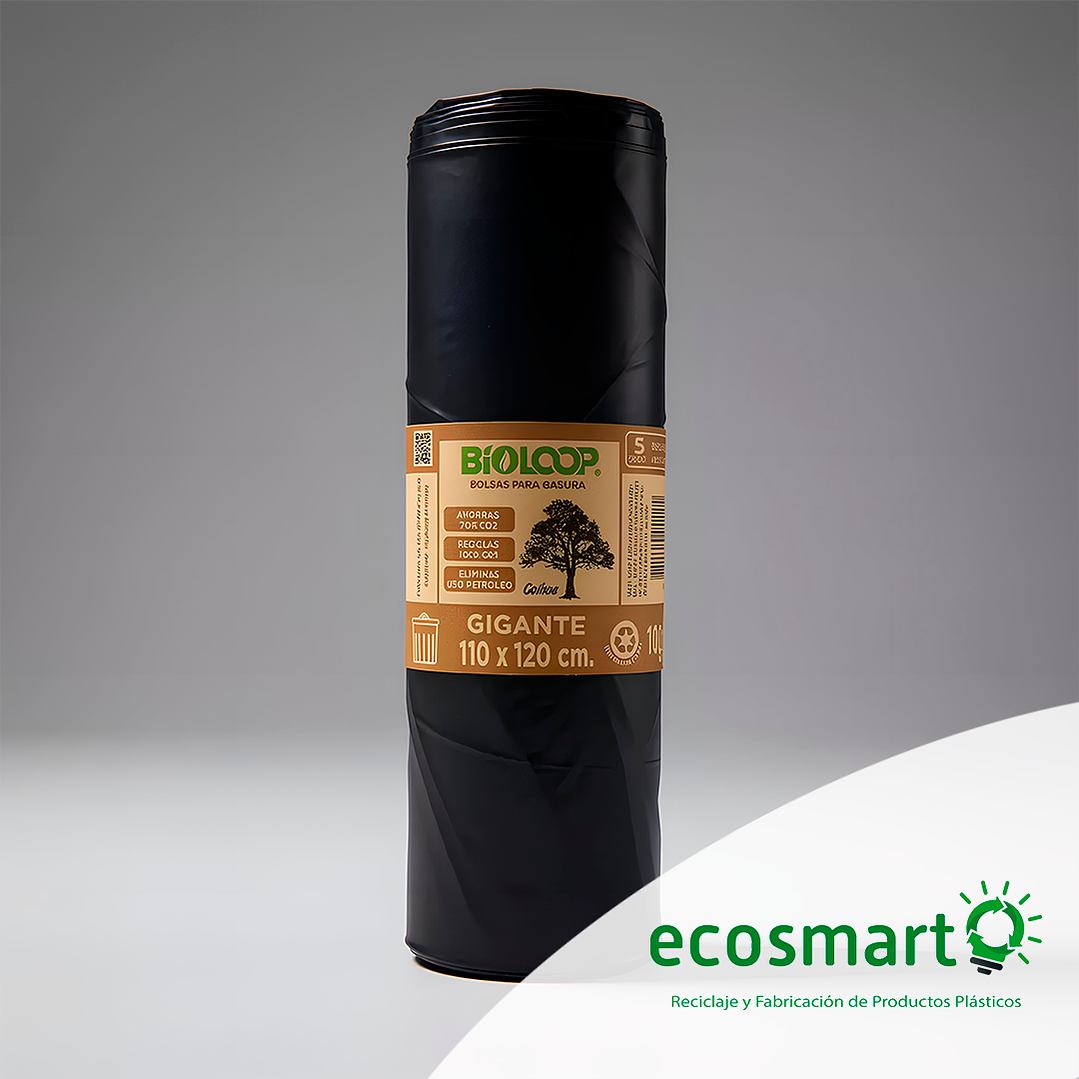 Bolsa de Basura Bioloop Gigante - 110x120 - Rollo de 5 unidades 1