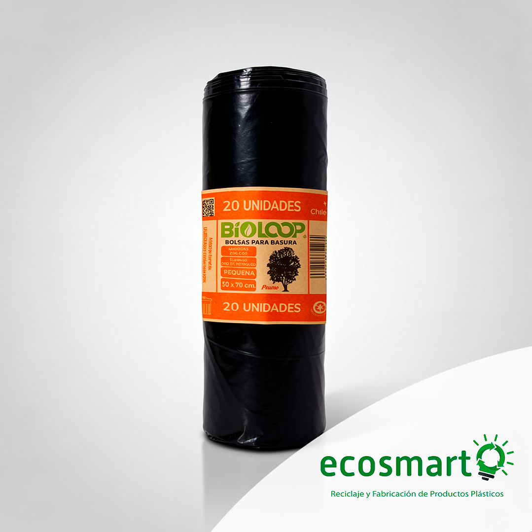 Bolsa de Basura Bioloop Papelero <br> 50x70 - Rollo 20 unidades 1