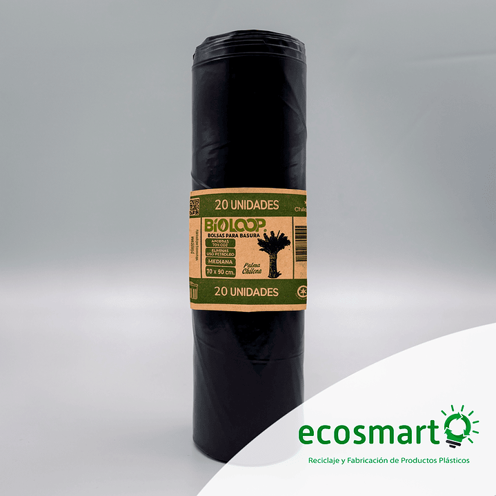 Bolsa de Basura Bioloop Mediana - 70x90 - Rollo de 20 unidades  1