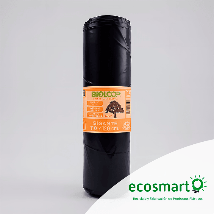 Bolsa de Basura Bioloop Gigante - 110x120 - Rollo de 10 unidades 1