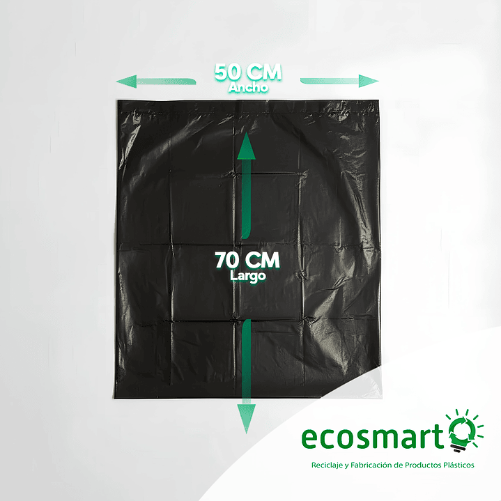 Bolsa de Basura La Florita Plana Pequeña - 50x70 - Paquete de 10 unidades 2