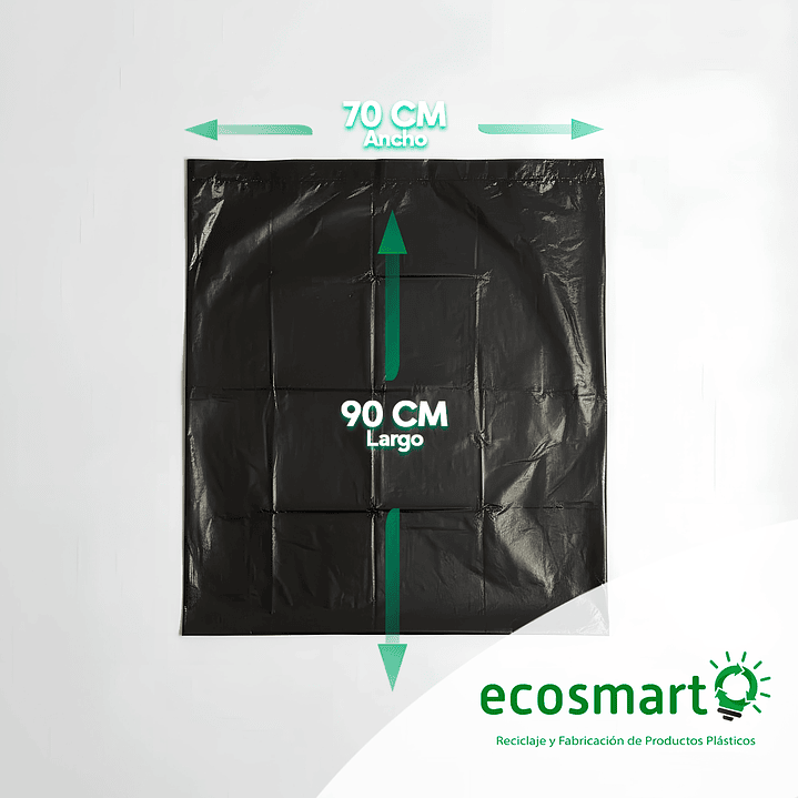 Bolsa de Basura La Florita Plana - Mediana 70x90 - Rollo 10 unidades 2