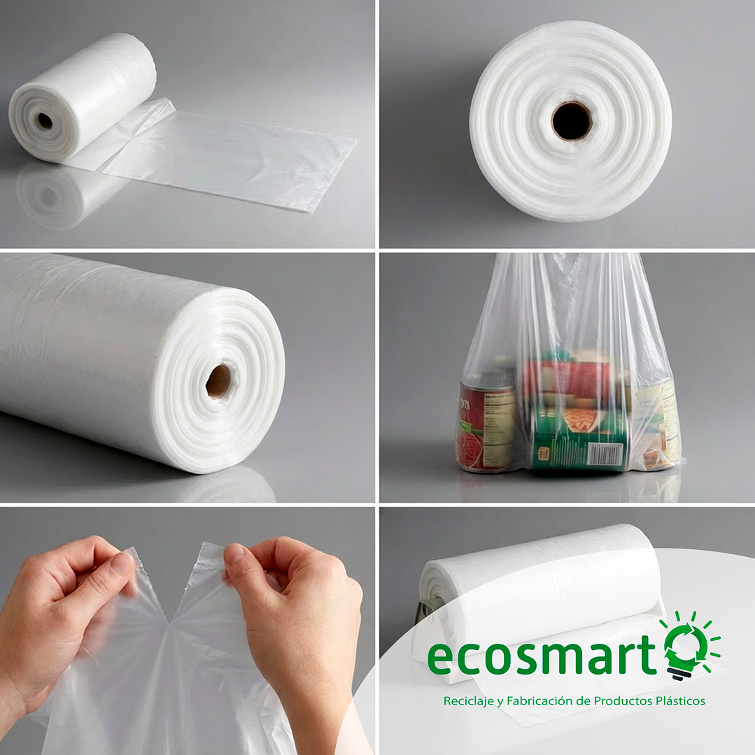 Bolsa Plástica Prepicada en Rollo 50x70 11 kg  5