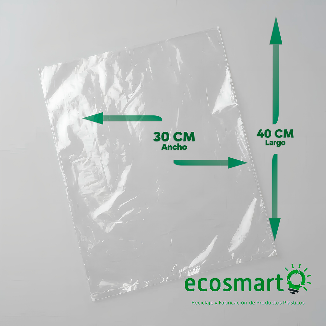 Bolsa PEBD Transparente 30x45 - 100 unidades 2