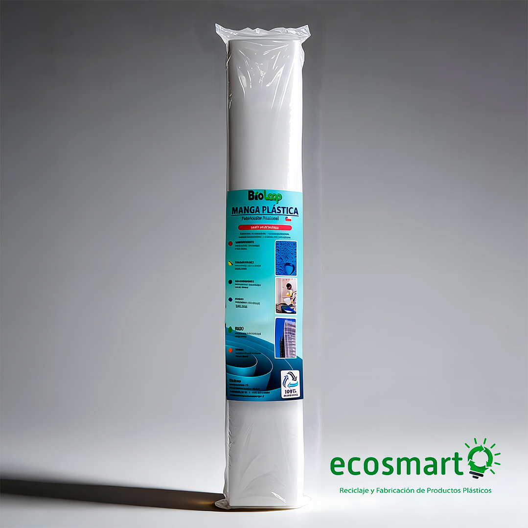 Manga Plastica Transparente  4x10 mts, 40 mt2 ﻿100 micras 1