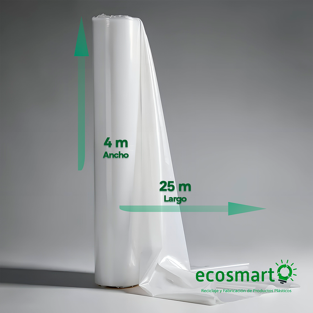 Manga Plastica Transparente  4x25 mts, 100 mt2 200 micras 2