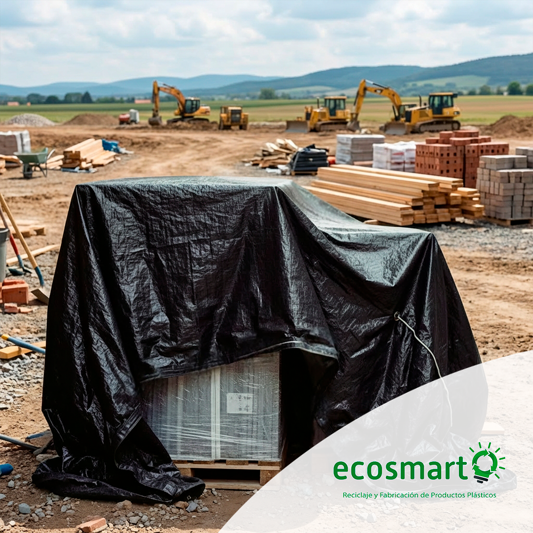 Manga Plastica Negra 4x25 mts, 100 mt2 100 micras 5